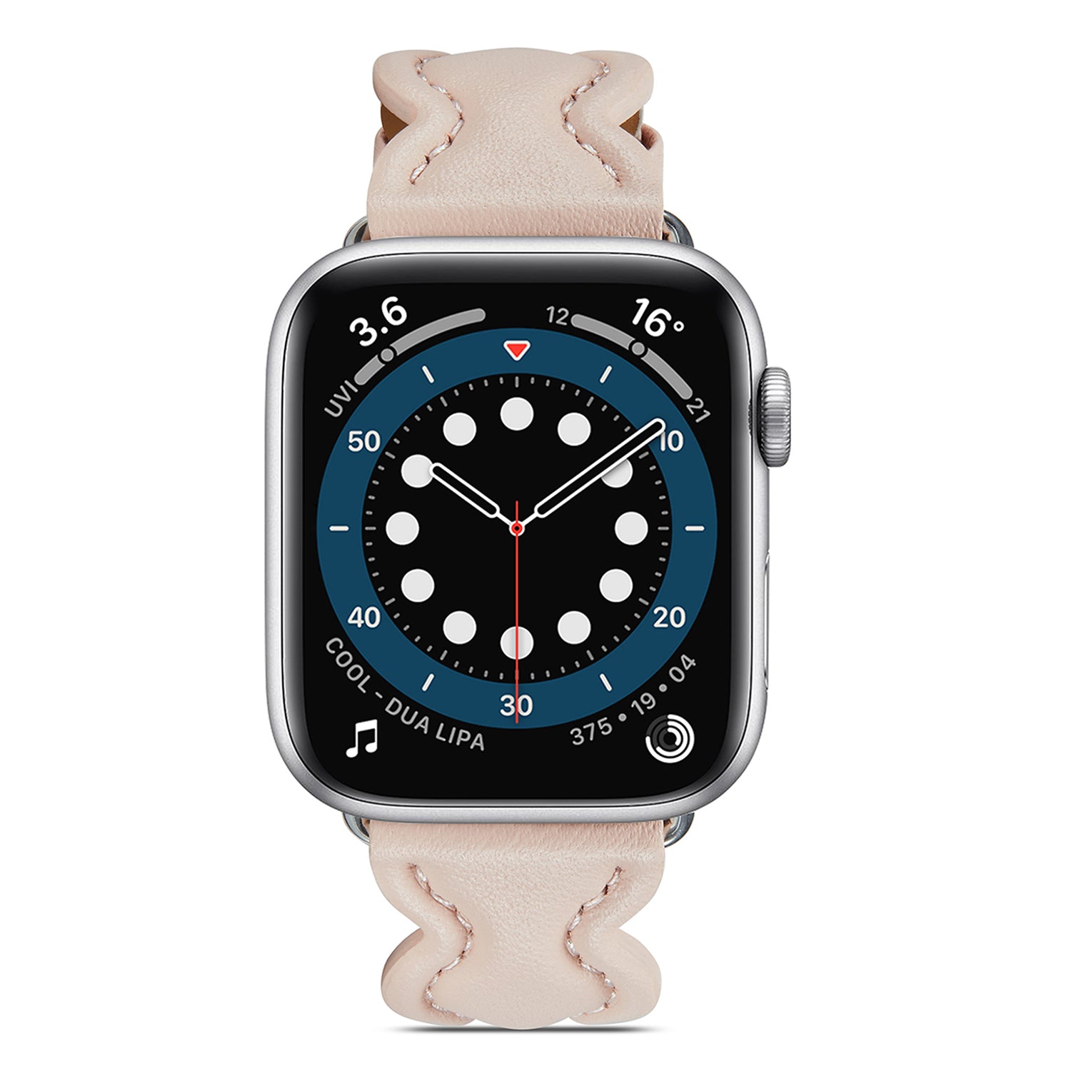 For Apple Watch Series 9 8 7 41mm 6 5 SE SE (2022) SE (2023) 4 40mm 3 2 1 38mm Genuine Leather Watch Band Candied-haws Shape Bracelet Replacement Strap For Apple Watch Series 9 8 7 41mm 6 5 SE SE (2022) SE (2023) 4 40mm 3 2 1 38mm Genuine Leather Watch Band Candied-haws Shape Bracelet Replacement Strap